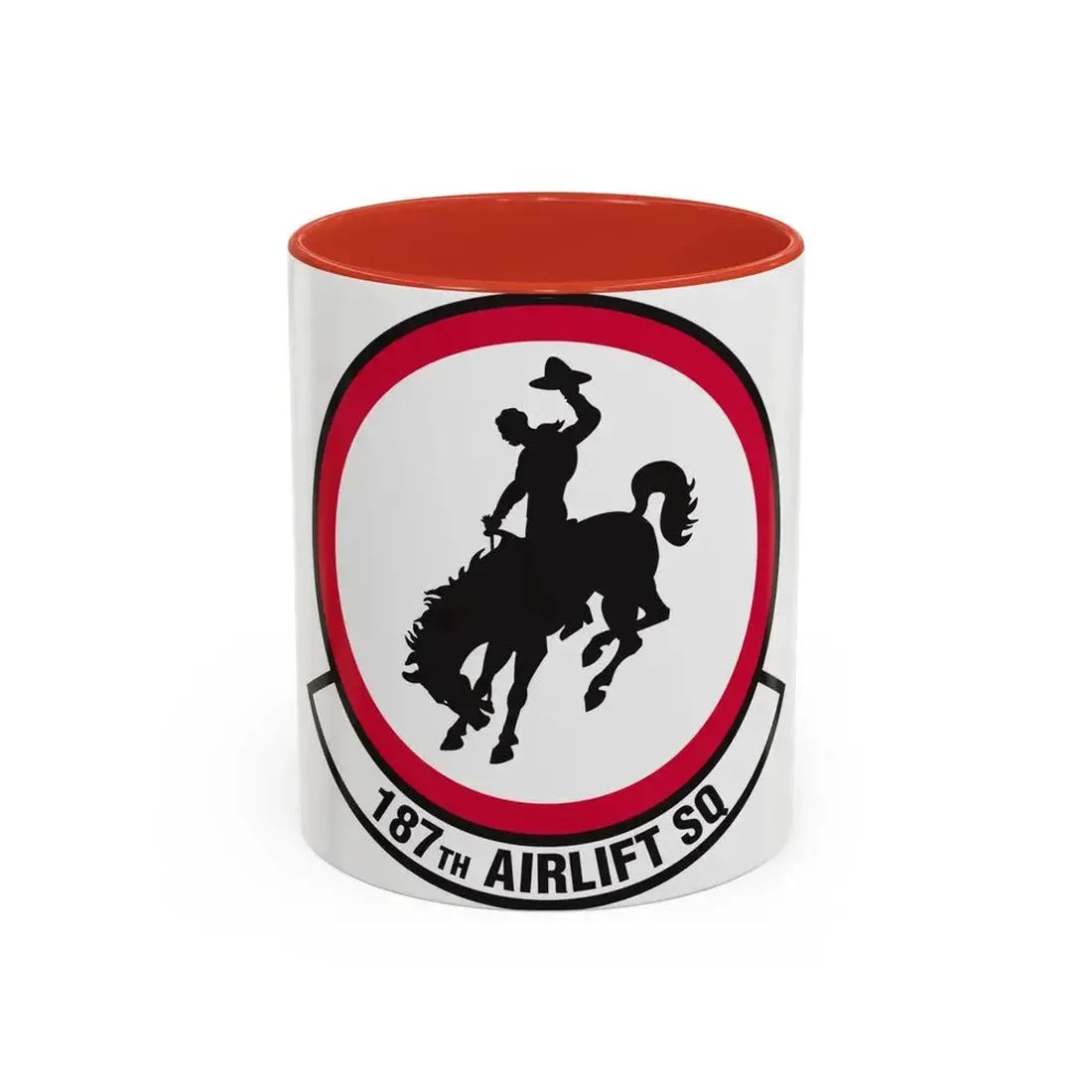 187 Airlift Squadron (U.S. Air Force) Accent Coffee Mug 11oz Red - Go Mug Yourself