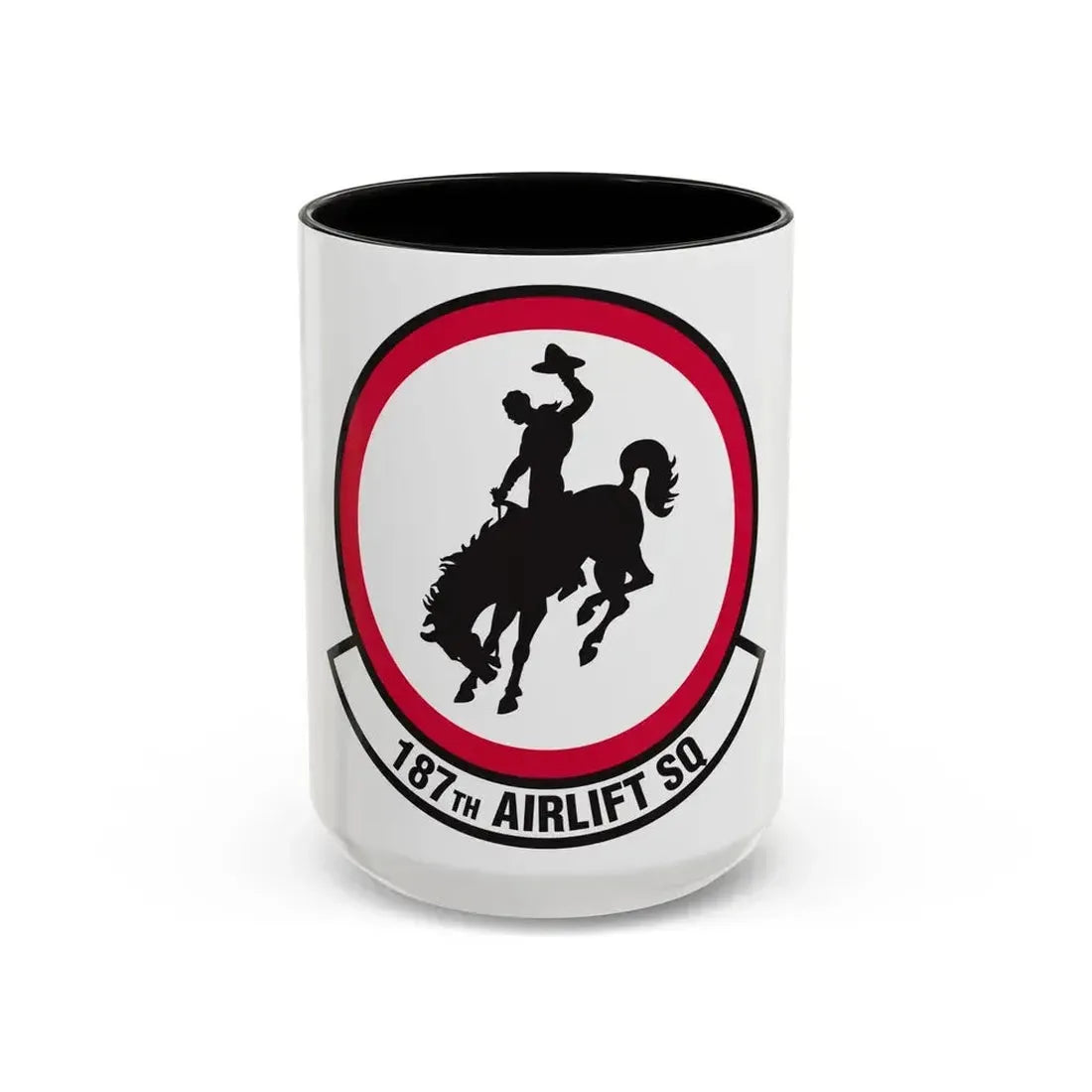 187 Airlift Squadron (U.S. Air Force) Accent Coffee Mug 15oz Black - Go Mug Yourself