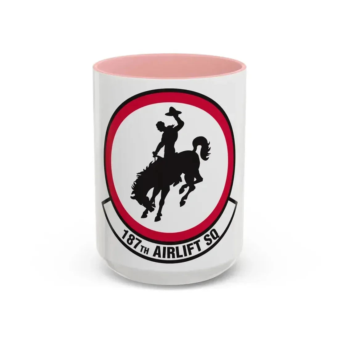 187 Airlift Squadron (U.S. Air Force) Accent Coffee Mug 15oz Pink - Go Mug Yourself