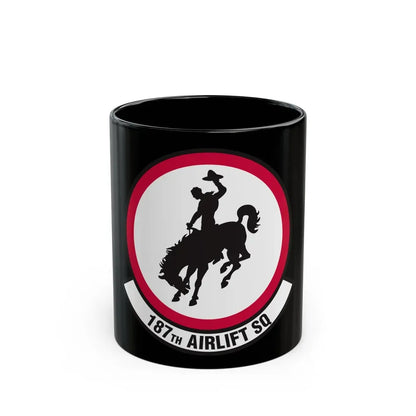 187 Airlift Squadron (U.S. Air Force) Black Coffee Mug 11oz - Go Mug Yourself