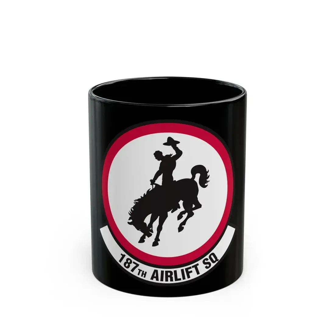 187 Airlift Squadron (U.S. Air Force) Black Coffee Mug 11oz - Go Mug Yourself