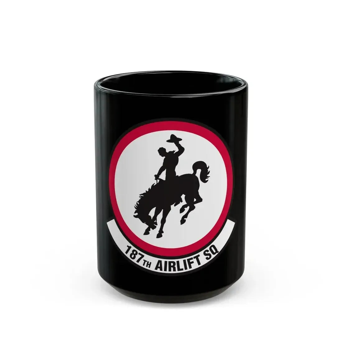 187 Airlift Squadron (U.S. Air Force) Black Coffee Mug 15oz - Go Mug Yourself