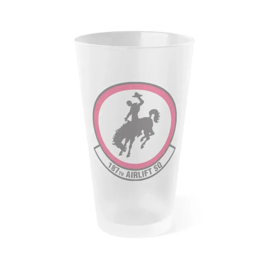 187 Airlift Squadron (U.S. Air Force) Frosted Pint Glass 16oz 16oz Frosted - Go Mug Yourself