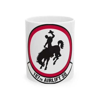 187 Airlift Squadron (U.S. Air Force) White Coffee Mug 11oz - Go Mug Yourself