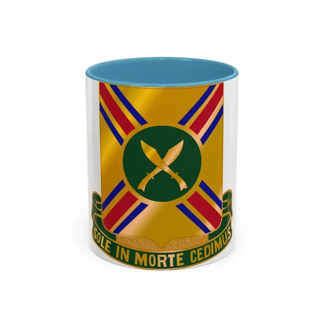 187 Armor Regiment (U.S. Army) Accent Coffee Mug 11oz Light Blue - Go Mug Yourself