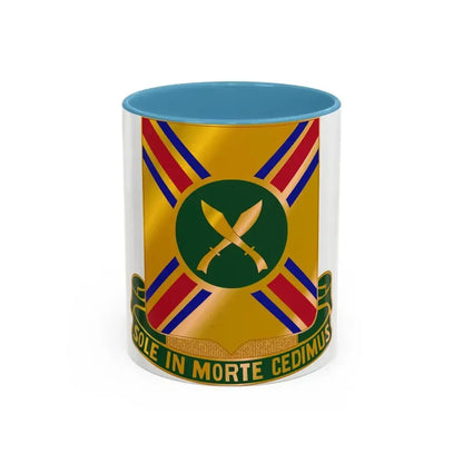 187 Armor Regiment (U.S. Army) Accent Coffee Mug 11oz Light Blue - Go Mug Yourself