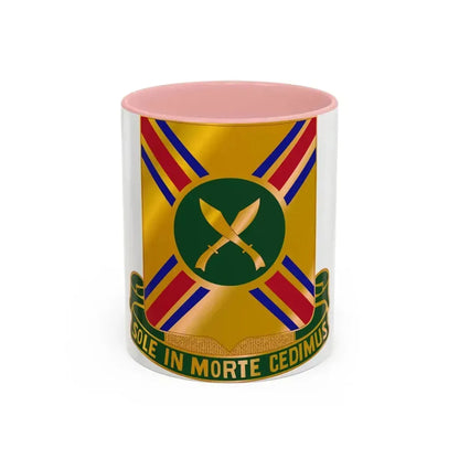 187 Armor Regiment (U.S. Army) Accent Coffee Mug 11oz Pink - Go Mug Yourself