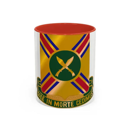 187 Armor Regiment (U.S. Army) Accent Coffee Mug 11oz Red - Go Mug Yourself