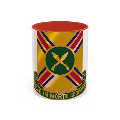 187 Armor Regiment (U.S. Army) Accent Coffee Mug 11oz Red - Go Mug Yourself