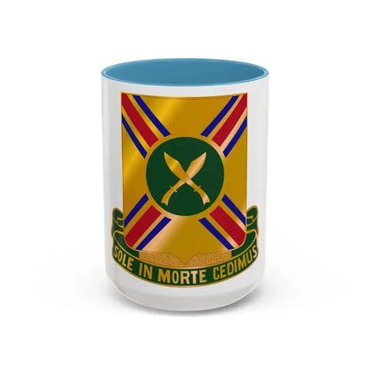 187 Armor Regiment (U.S. Army) Accent Coffee Mug 15oz Light Blue - Go Mug Yourself