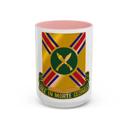 187 Armor Regiment (U.S. Army) Accent Coffee Mug 15oz Pink - Go Mug Yourself