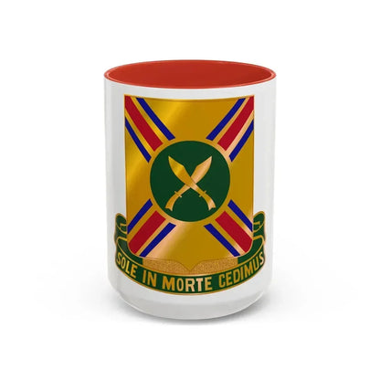 187 Armor Regiment (U.S. Army) Accent Coffee Mug 15oz Red - Go Mug Yourself