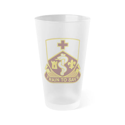 187 Medical Battalion (U.S. Army) Frosted Pint Glass 16oz-Go Mug Yourself