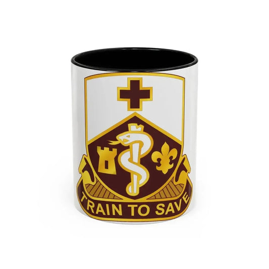 187 Medical Battalion (U.S. Army) Accent Coffee Mug 11oz Black - Go Mug Yourself