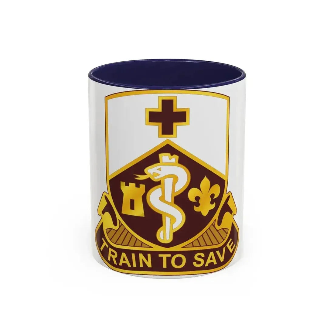 187 Medical Battalion (U.S. Army) Accent Coffee Mug 11oz Navy - Go Mug Yourself