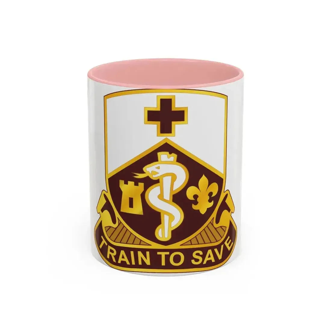 187 Medical Battalion (U.S. Army) Accent Coffee Mug 11oz Pink - Go Mug Yourself
