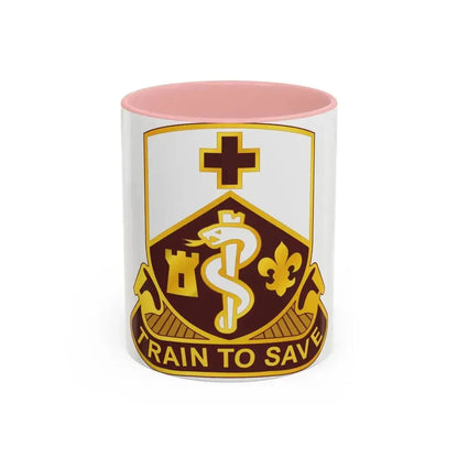 187 Medical Battalion (U.S. Army) Accent Coffee Mug 11oz Pink - Go Mug Yourself