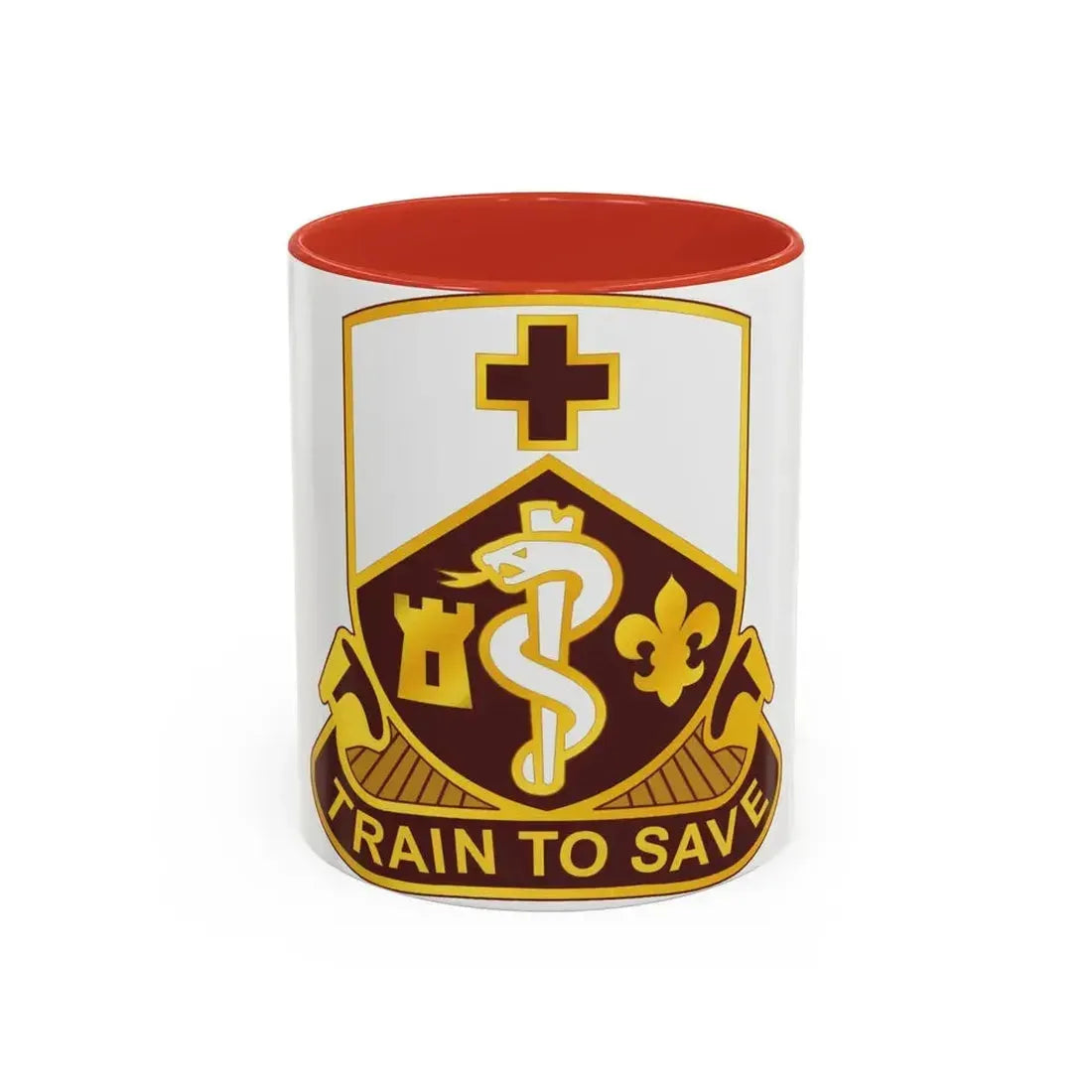 187 Medical Battalion (U.S. Army) Accent Coffee Mug 11oz Red - Go Mug Yourself