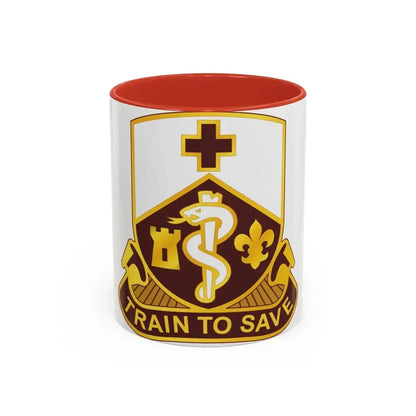 187 Medical Battalion (U.S. Army) Accent Coffee Mug 11oz Red - Go Mug Yourself