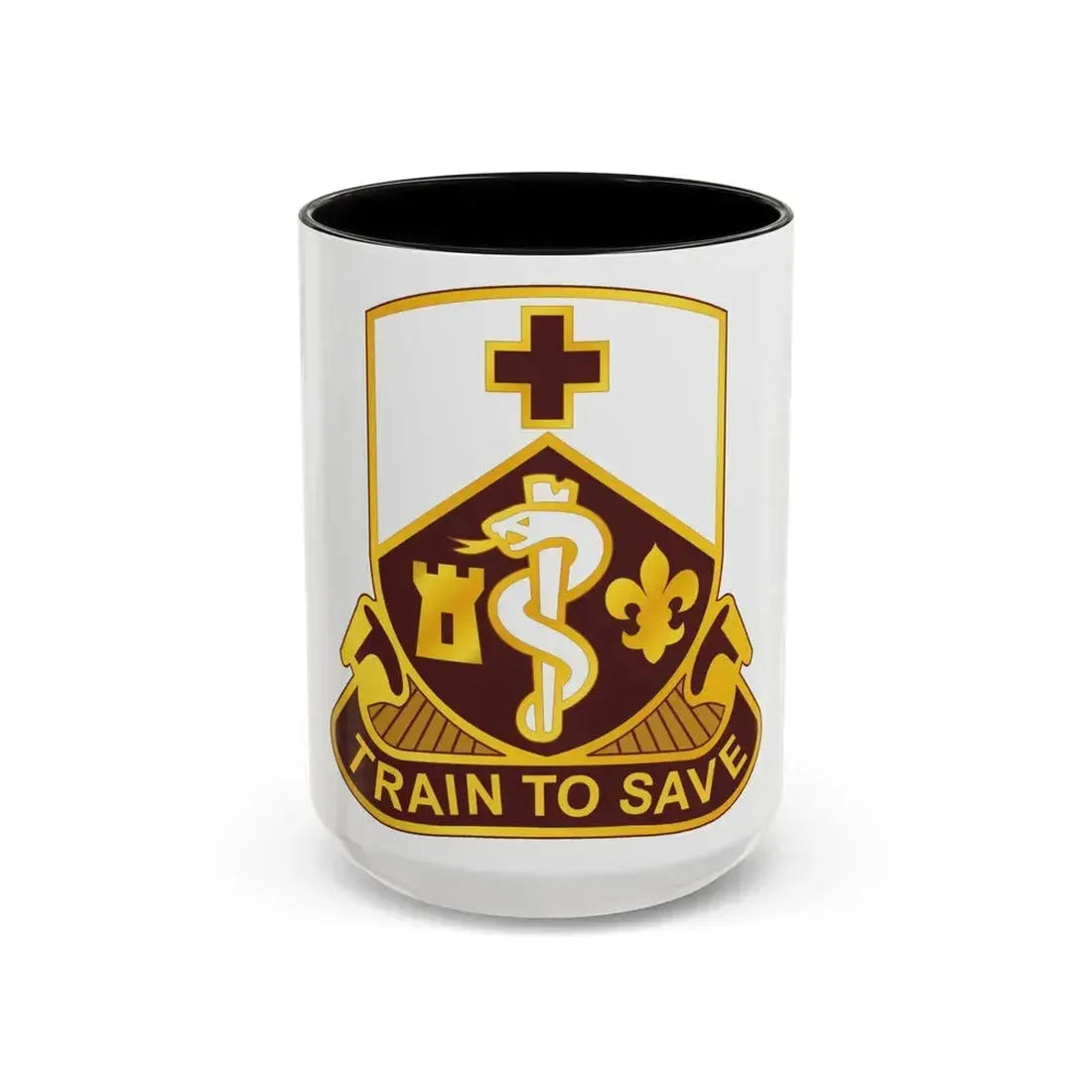 187 Medical Battalion (U.S. Army) Accent Coffee Mug 15oz Black - Go Mug Yourself