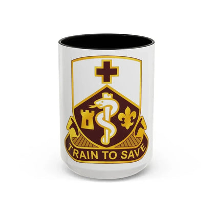 187 Medical Battalion (U.S. Army) Accent Coffee Mug 15oz Black - Go Mug Yourself