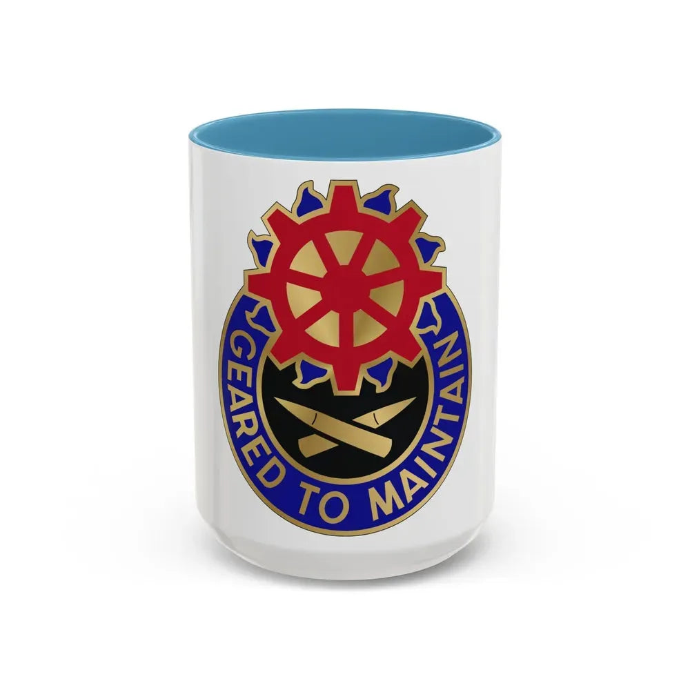 187 Ordnance Battalion (U.S. Army) Accent Coffee Mug 15oz Light Blue - Go Mug Yourself