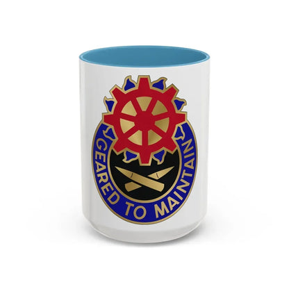 187 Ordnance Battalion (U.S. Army) Accent Coffee Mug 15oz Light Blue - Go Mug Yourself