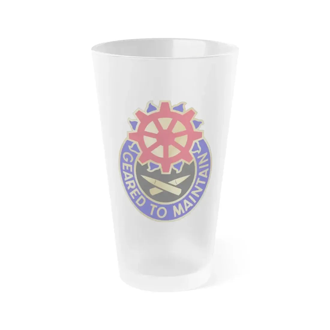 187 Ordnance Battalion (U.S. Army) Frosted Pint Glass 16oz Default Title - Go Mug Yourself