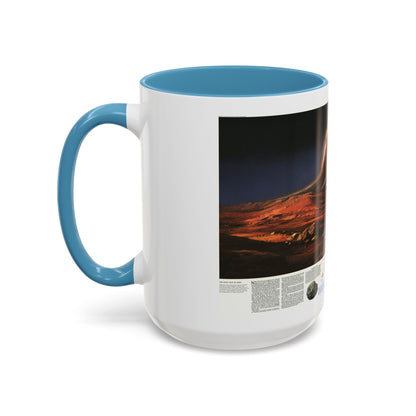 Space - MARS, Dusty Face of (1973) (Map) Accent Coffee Mug