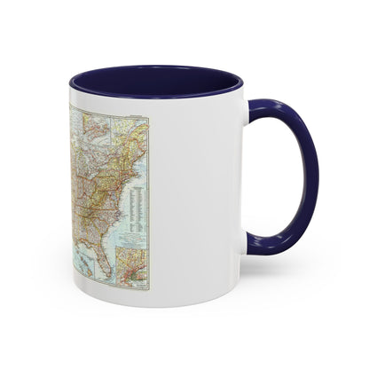 USA - The United States (1956) (Map) Accent Coffee Mug