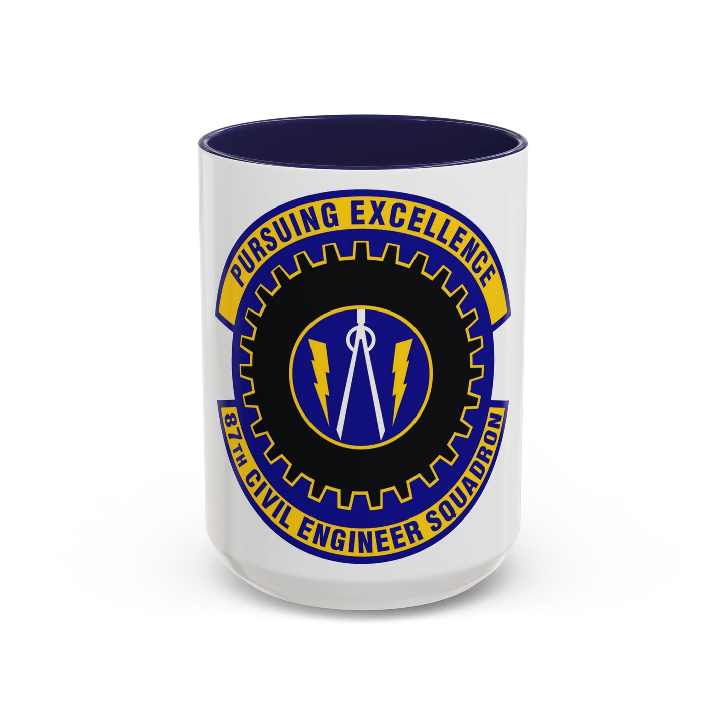 87th Civil Engineer Squadron (U.S. Air Force) Accent Coffee Mug