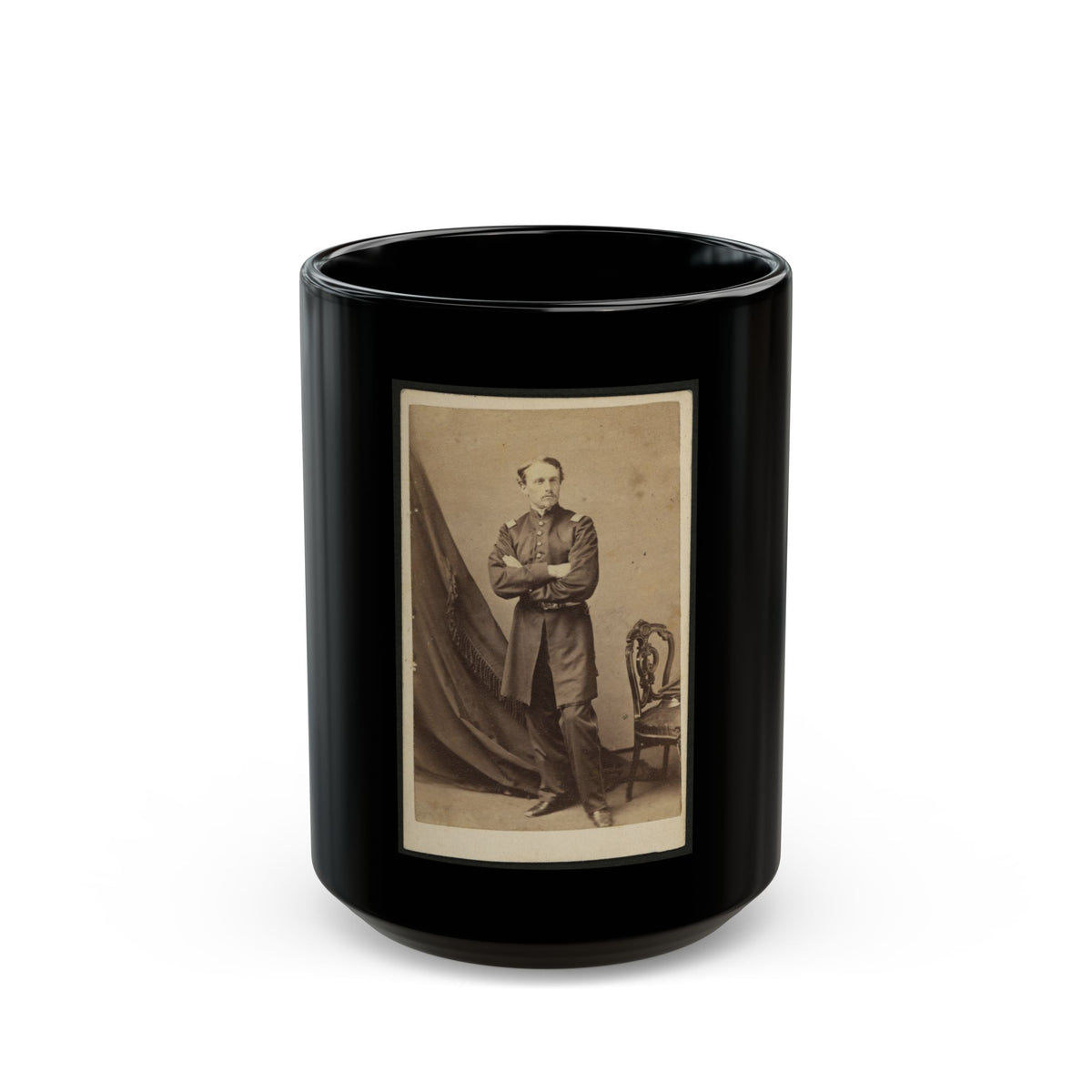 Lt. Robert G. Shaw, Standing, Facing Front (U.S. Civil War) Black Coffee Mug