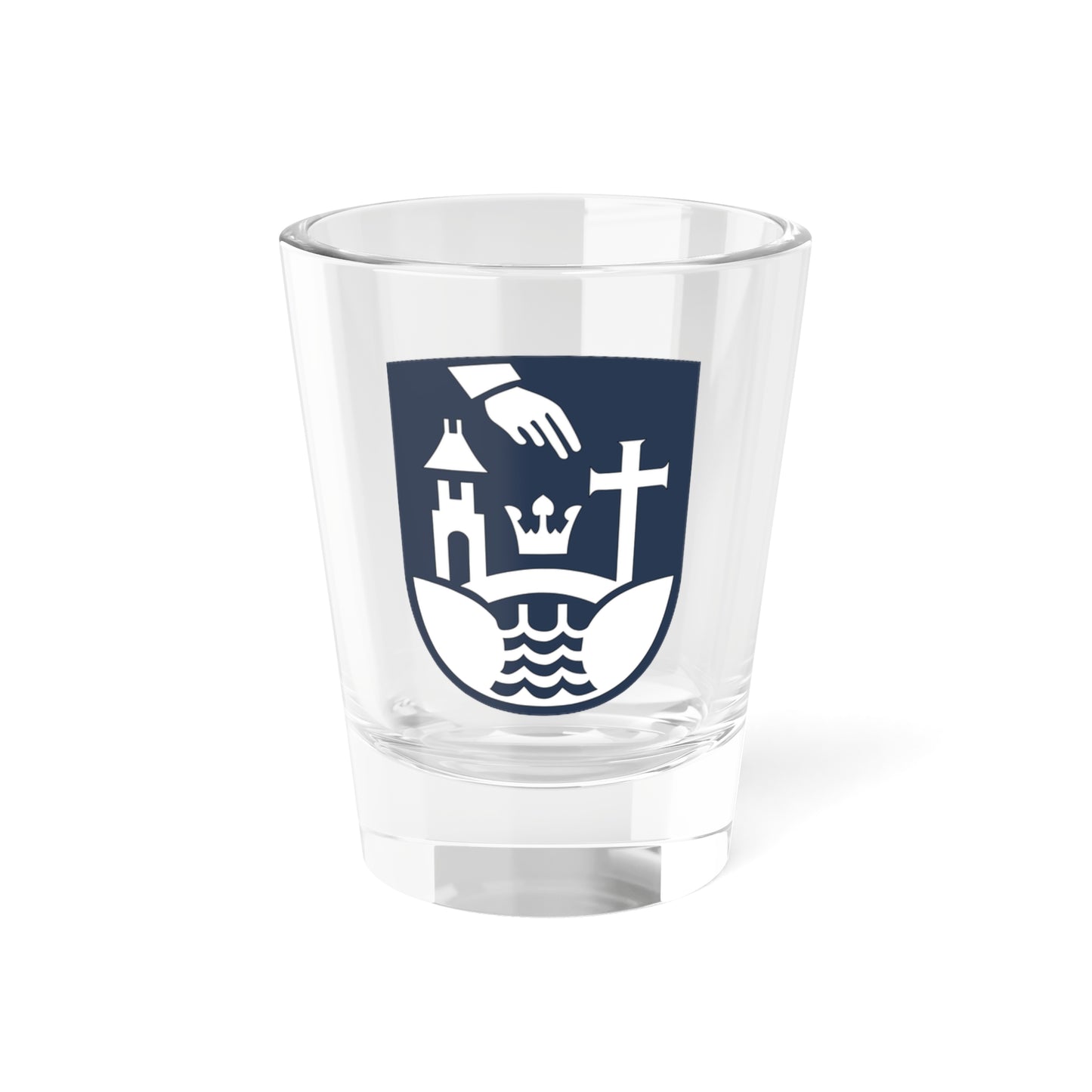 Køge Kommune coa (Denmark) (Coat of Arms) Shot Glass 1.5oz
