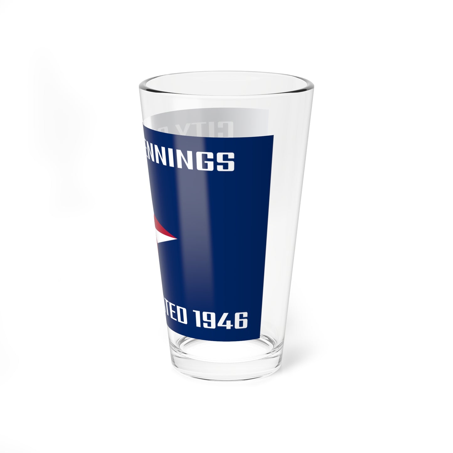 Flag of Jennings Missouri (United States) Pint Glass 16oz