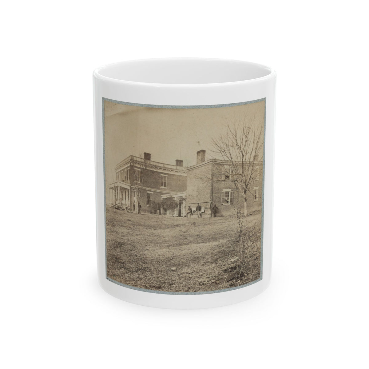 Aiken's House, James River, Va.(2) (U.S. Civil War) White Coffee Mug