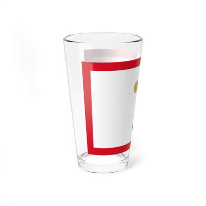 Rank flag for Contraalmirante of the Peruvian Navy (Peru) Pint Glass 16oz