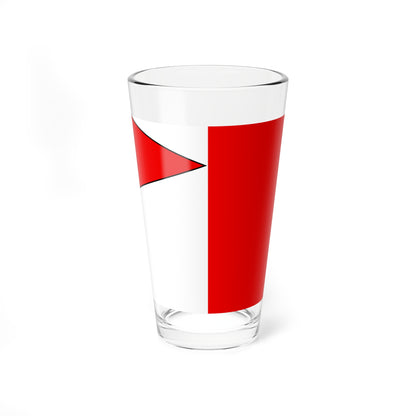 CHE Obernau LU Flag (Switzerland) Pint Glass 16oz