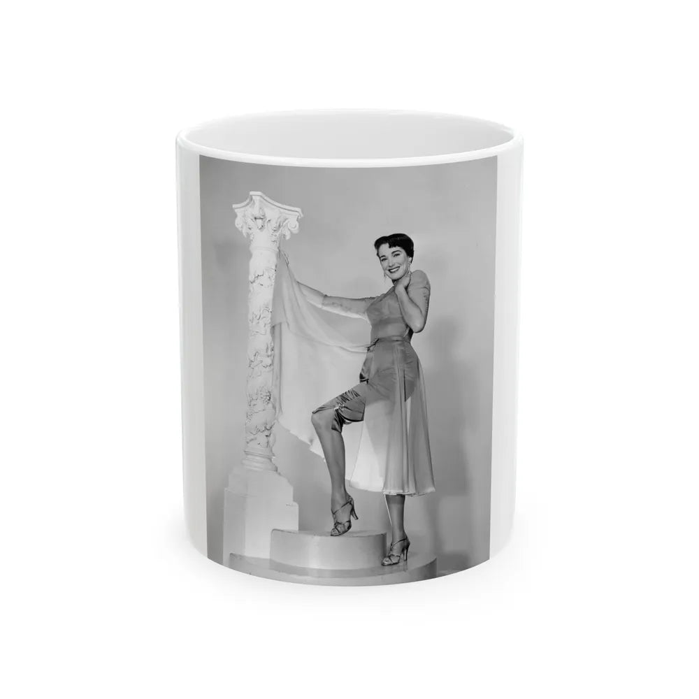 Julie Adams #213 (Vintage Female Icon) White Coffee Mug-11oz-Go Mug Yourself