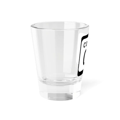 WIS County CE (Wisconsin) (Road Sign) Shot Glass 1.5oz