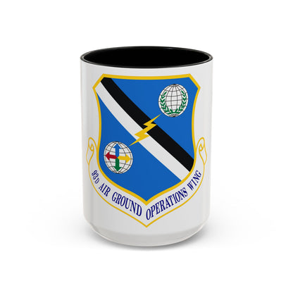 93d Air Ground Operations Wing Emblem (U.S. Air Force) Accent Coffee Mug