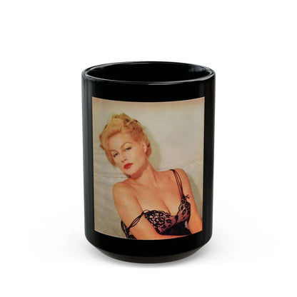 Julie Newmar #275 (Vintage Female Icon) Black Coffee Mug-15oz-Go Mug Yourself