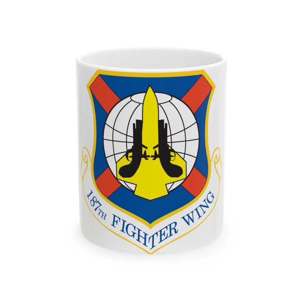 187th Fighter Wing (U.S. Air Force) White Coffee Mug-11oz-Go Mug Yourself