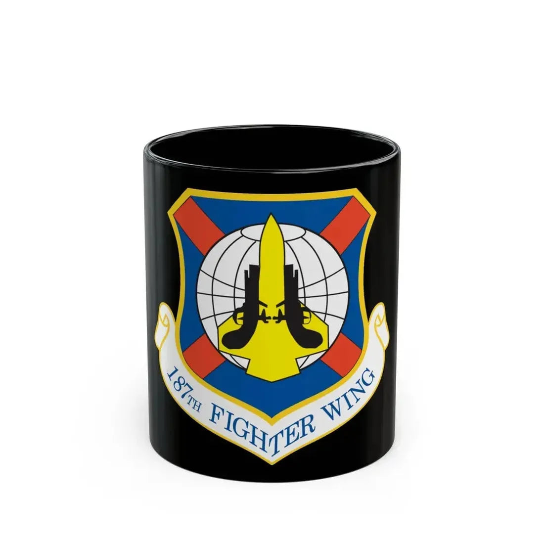 187th Fighter Wing (U.S. Air Force) Black Coffee Mug 11oz - Go Mug Yourself