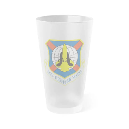 187th Fighter Wing (U.S. Air Force) Frosted Pint Glass 16oz 16oz Frosted - Go Mug Yourself