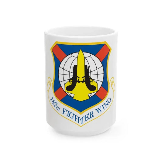 187th Fighter Wing (U.S. Air Force) White Coffee Mug 15oz - Go Mug Yourself