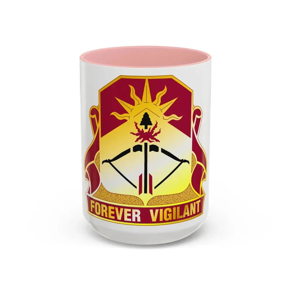 188 Air Defense Artillery Regiment (U.S. Army) Accent Coffee Mug 15oz Pink - Go Mug Yourself