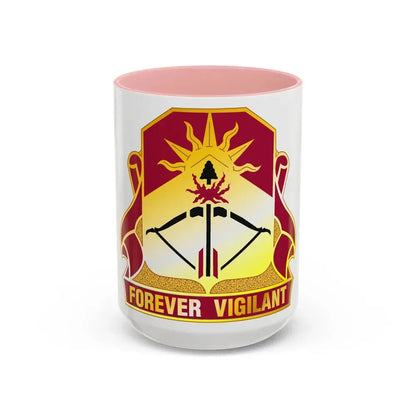 188 Air Defense Artillery Regiment (U.S. Army) Accent Coffee Mug 15oz Pink - Go Mug Yourself