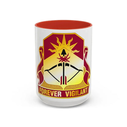 188 Air Defense Artillery Regiment (U.S. Army) Accent Coffee Mug 15oz Red - Go Mug Yourself
