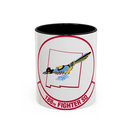 188 Fighter Squadron (U.S. Air Force) Accent Coffee Mug 11oz Black - Go Mug Yourself