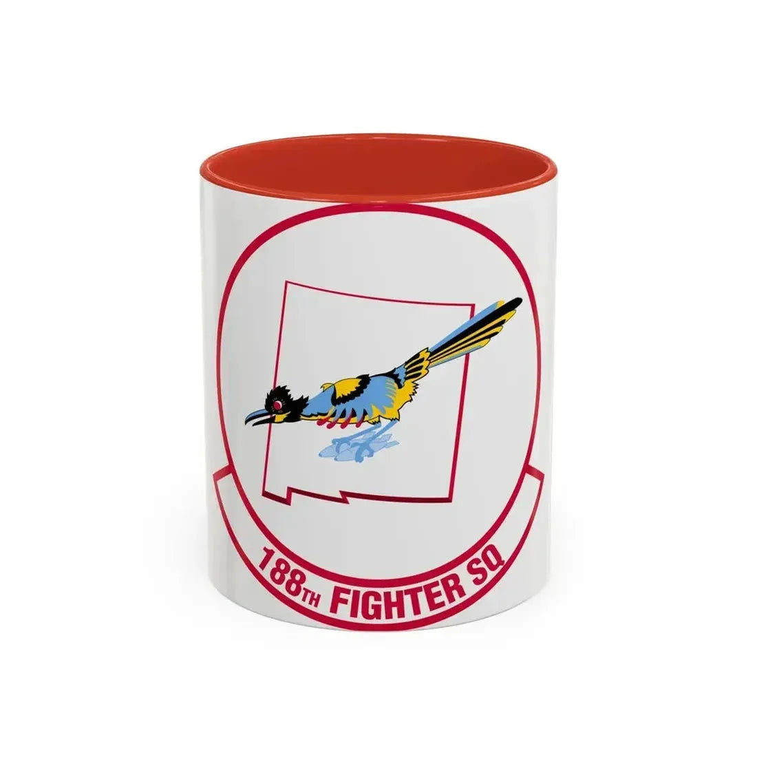 188 Fighter Squadron (U.S. Air Force) Accent Coffee Mug 11oz Red - Go Mug Yourself